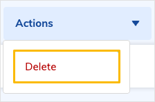 Bulk delete button