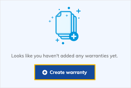 Create warranty button