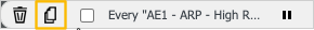 Duplicate icon highlighted