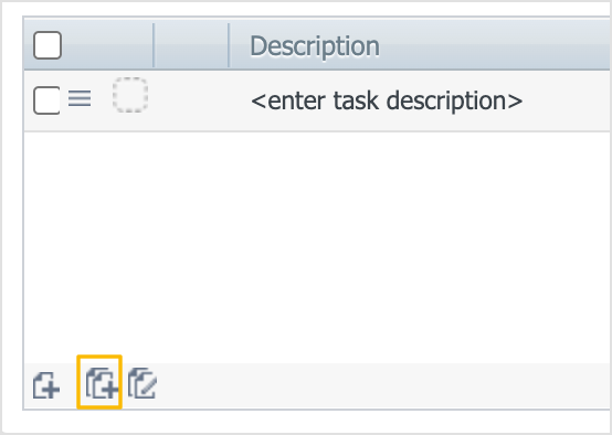 highlighted add task group button