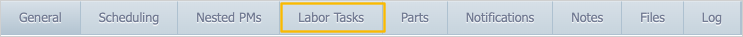 highlighted labor tasks tab
