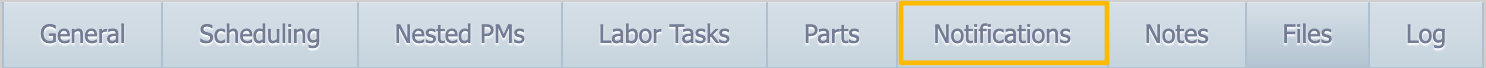 highlighted notifications tab