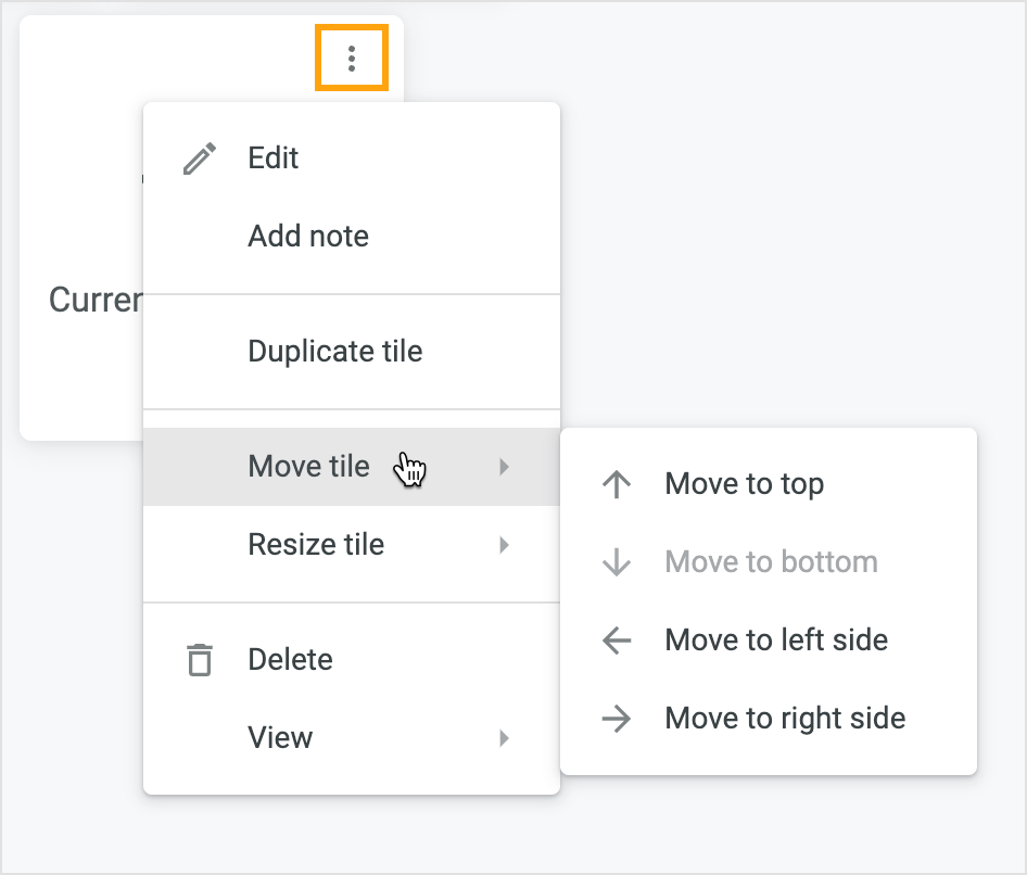 Rearrange tiles Help Center