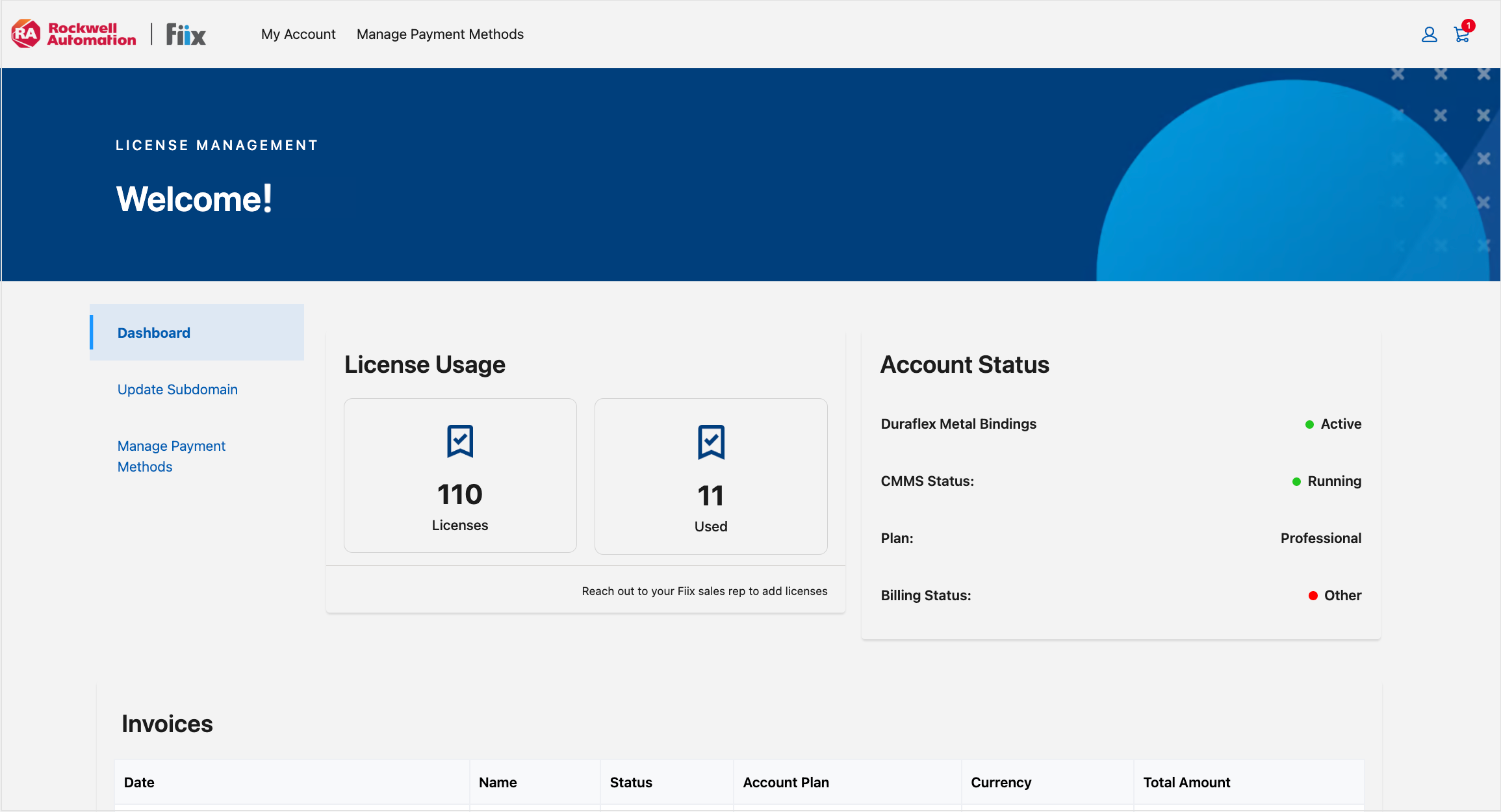 License Management page home.png