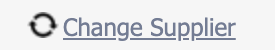 The Change Supplier button.