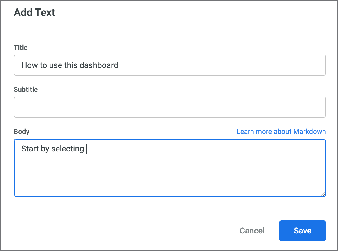 Add a new tile Help Center