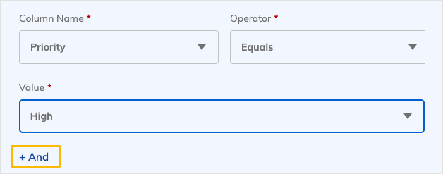 +And button