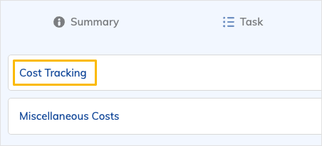 Cost Tracking