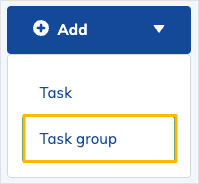 task group in drop-down list
