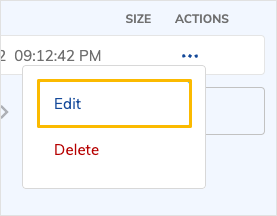 Edit b utton for attachments