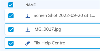 Selected checkboxes