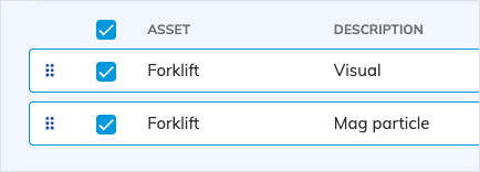 Selected checkboxes