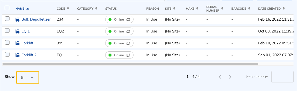 Show drop-down list