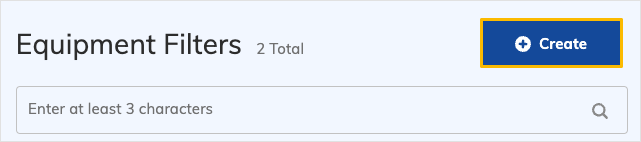 Create button for filters