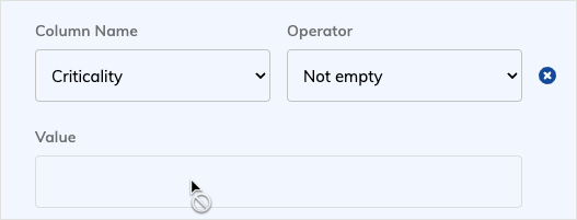 Disabled Value field