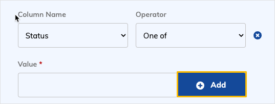 Operator that requires a selected value
